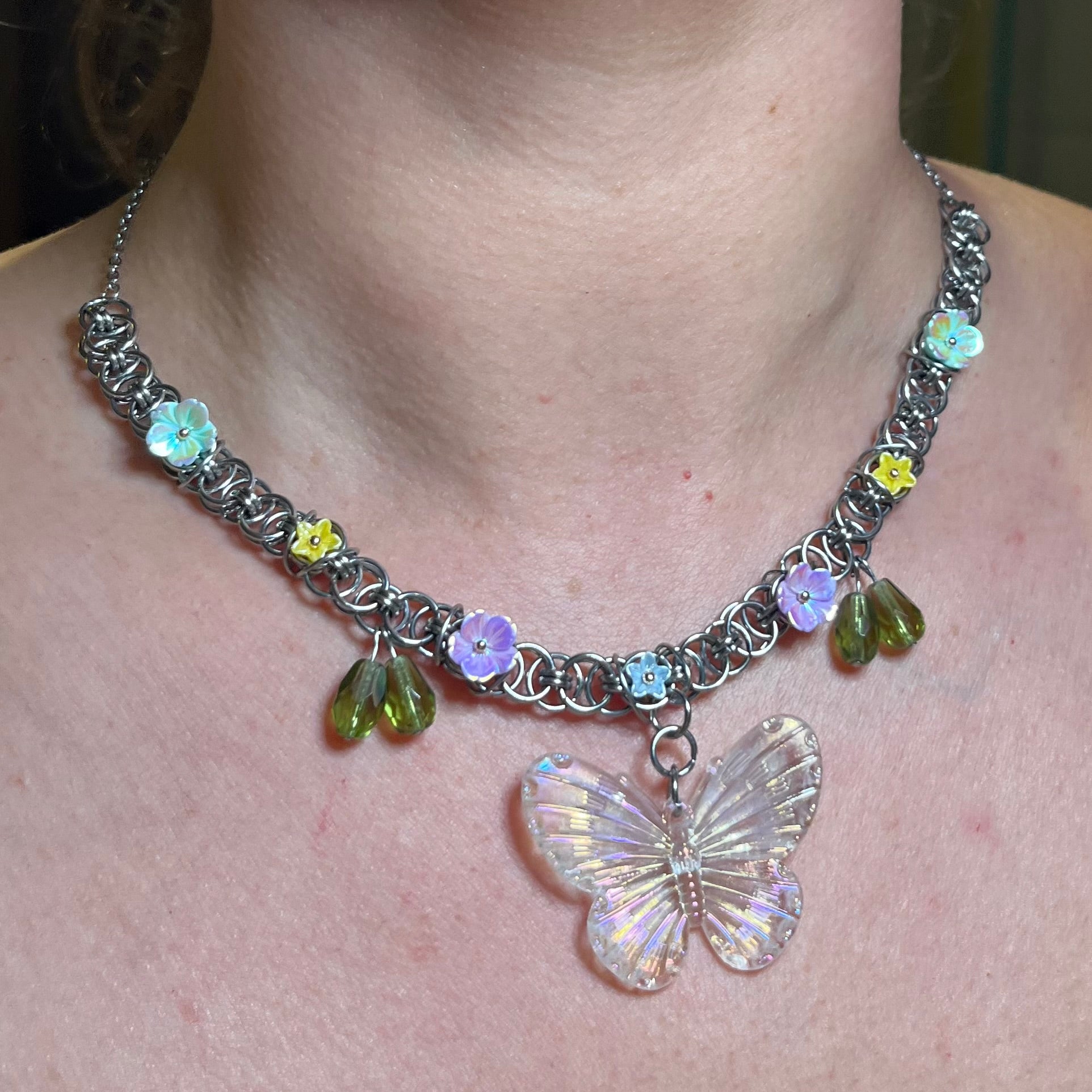 Butterfly Garden Chain Necklace