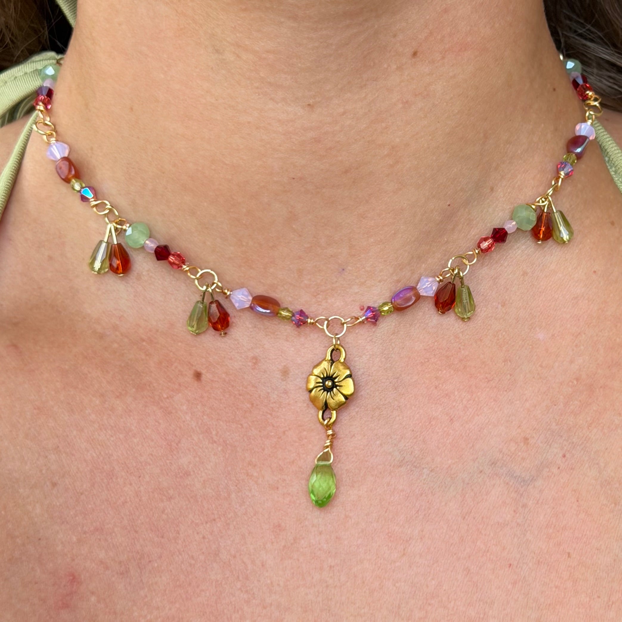 Enchanted Blossom Choker Necklace