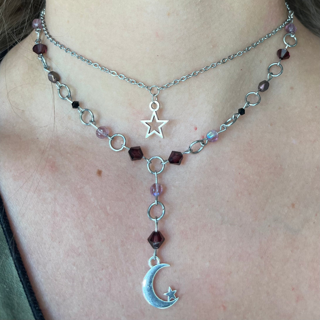 Midnight Stardust Choker Necklace