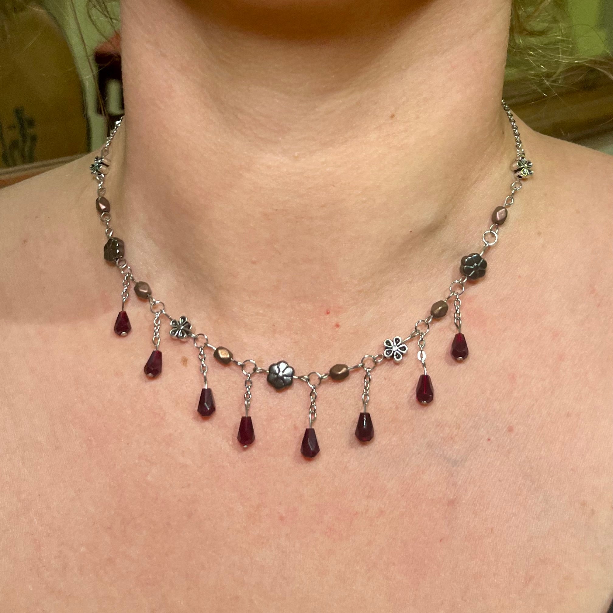 Crimson Ivy Necklace