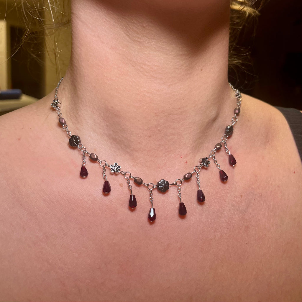 Crimson Ivy Necklace