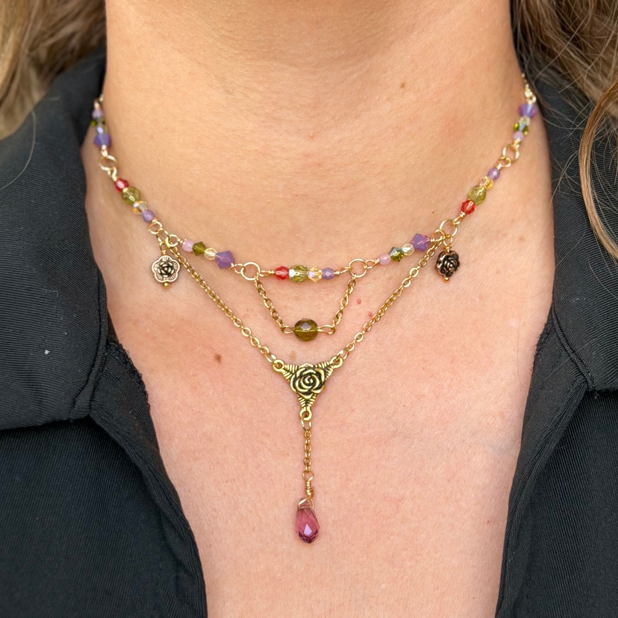 Lost Princess Petal Choker Necklace