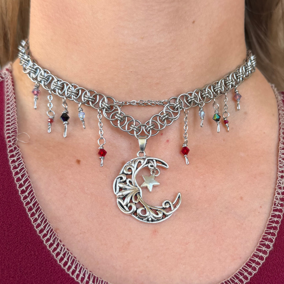 Moody Moon Choker Necklace
