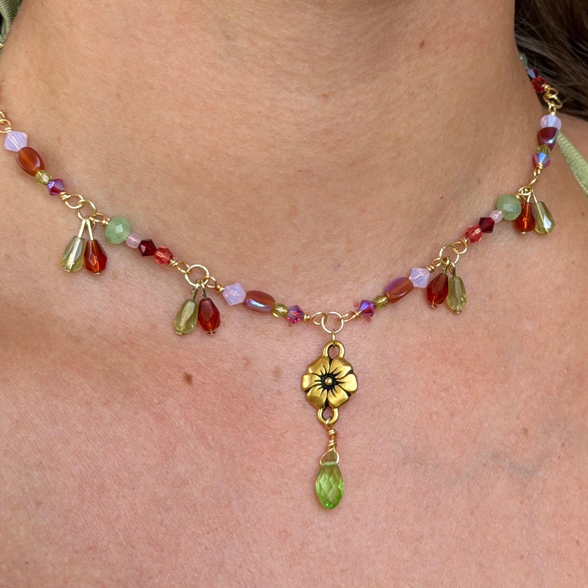 Enchanted Blossom Choker Necklace