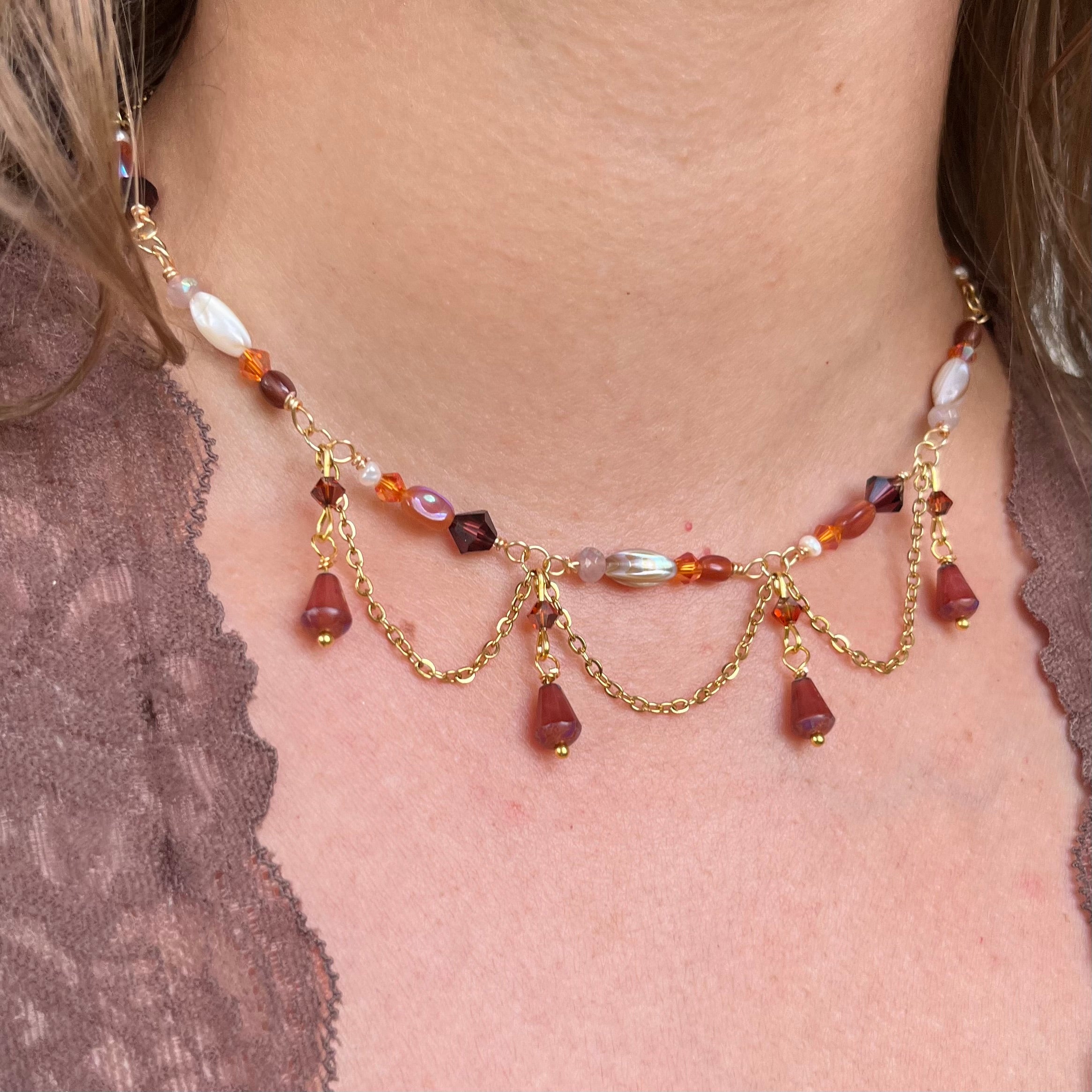 Early Autumn Harvest Choker Necklace