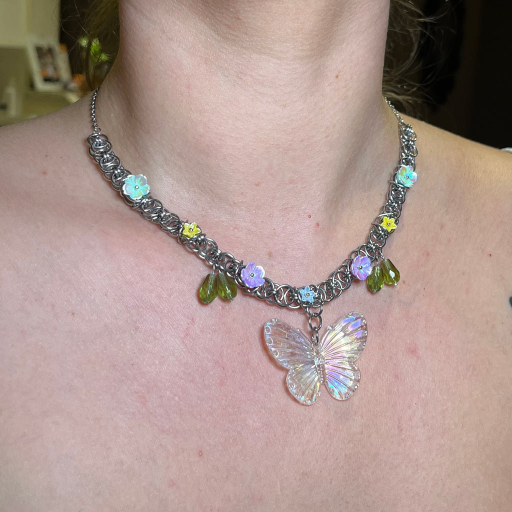 Butterfly Garden Chain Necklace
