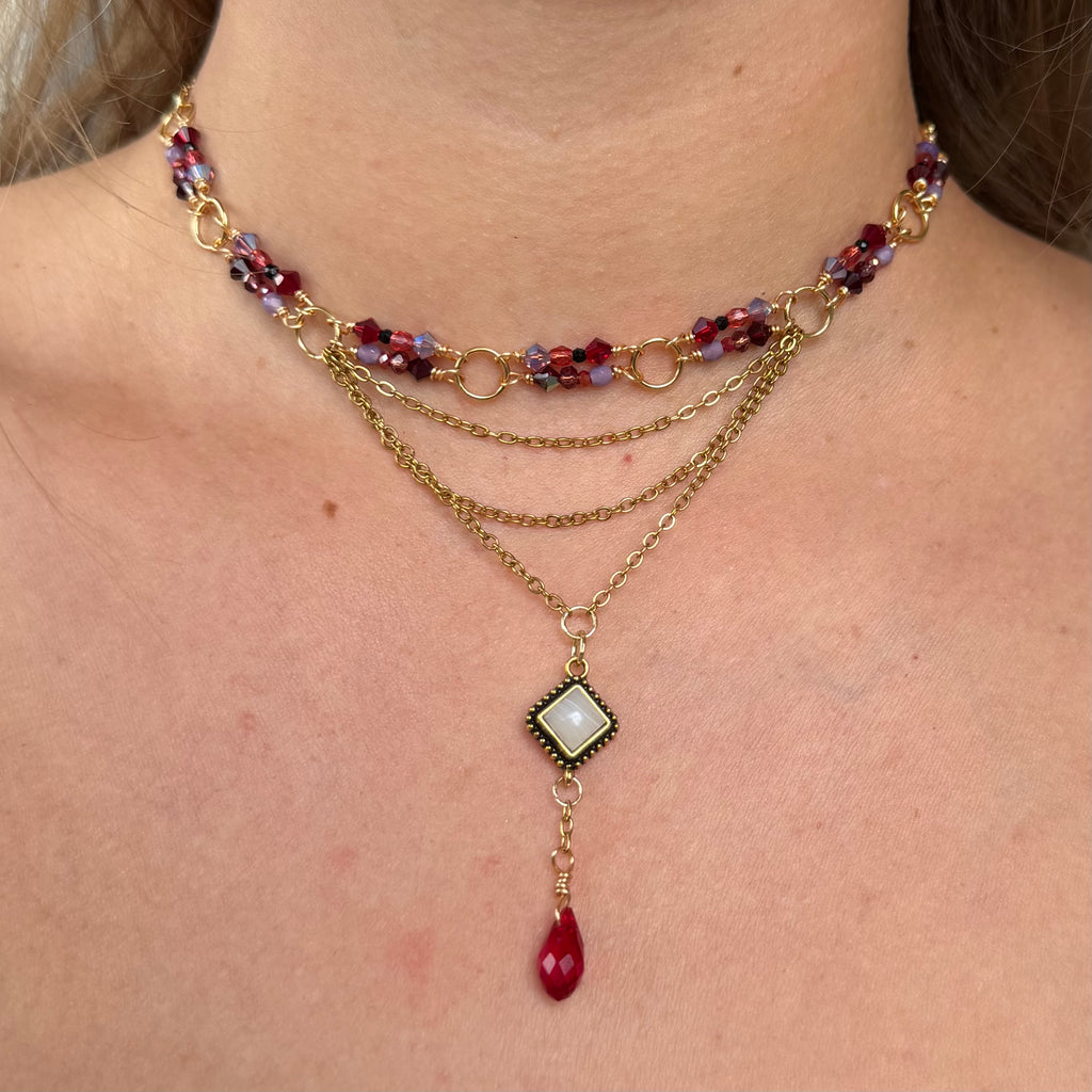 Scarlet Romance Choker Necklace