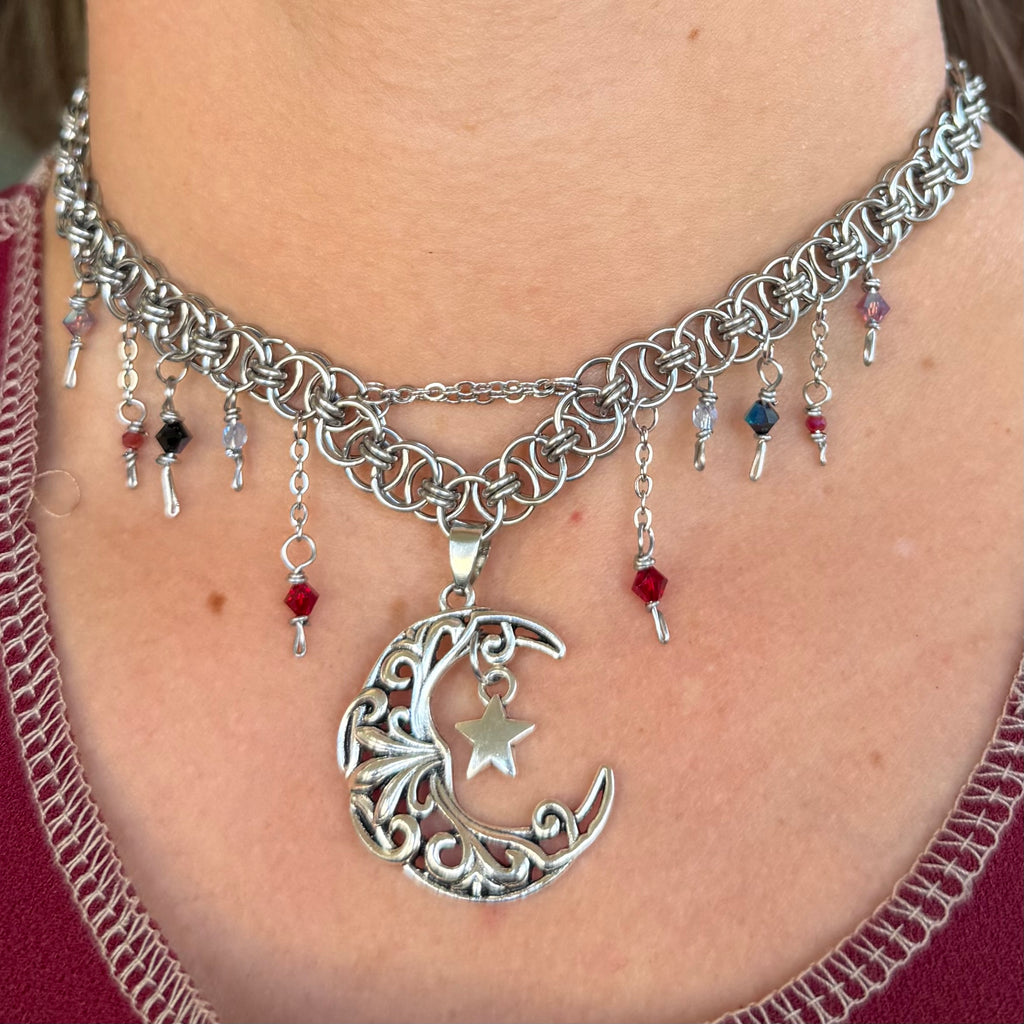Moody Moon Choker Necklace
