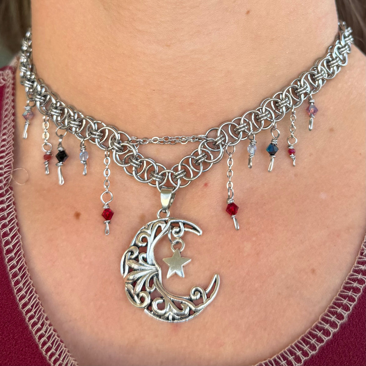 Moody Moon Choker Necklace
