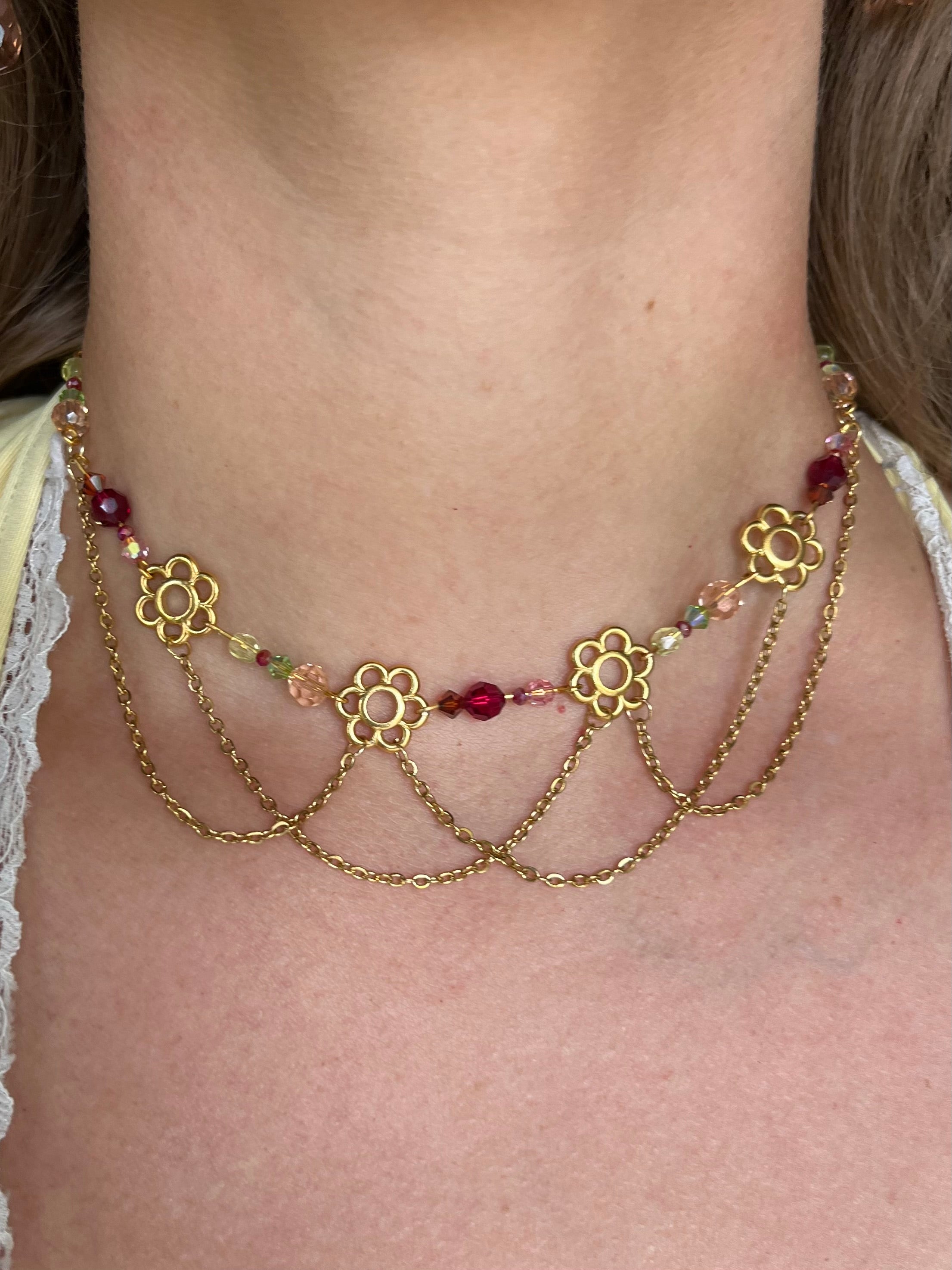 Fresh Flower Fields Choker Necklace