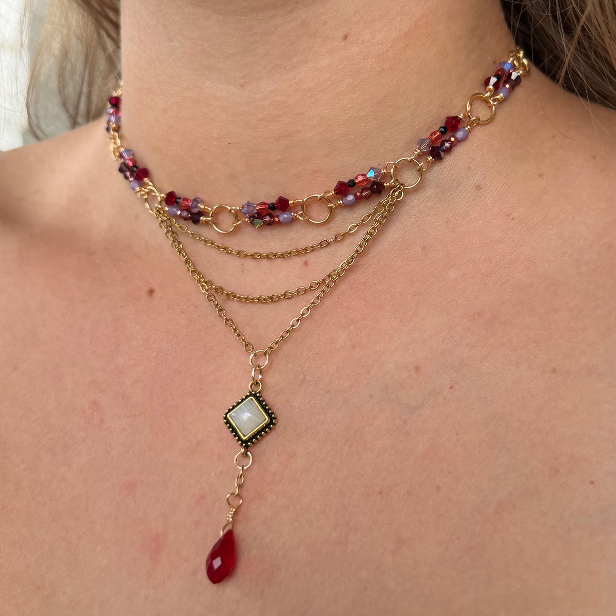 Scarlet Romance Choker Necklace