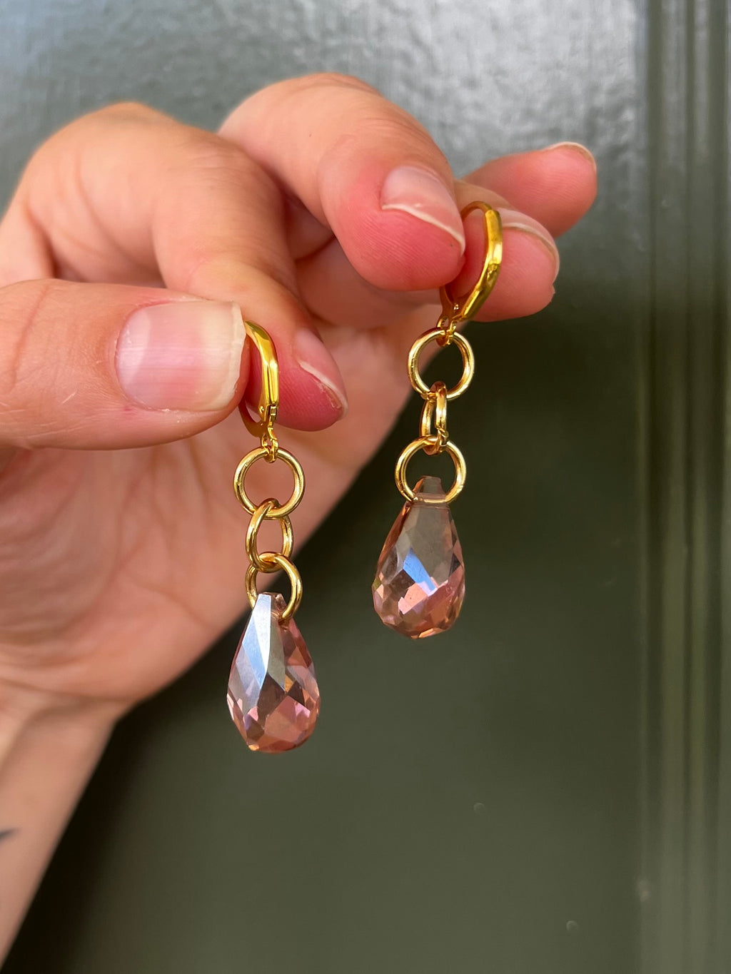 Sun Catcher Teardrop Earrings