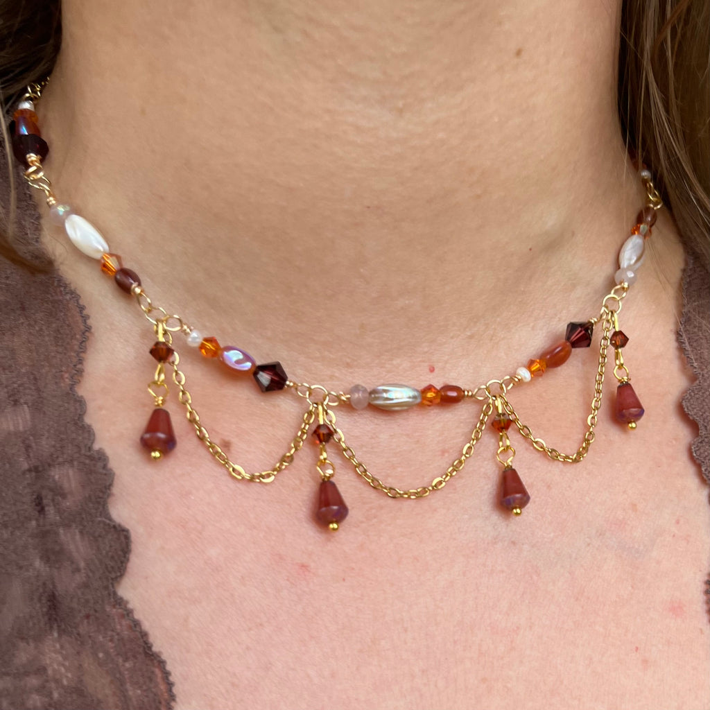 Early Autumn Harvest Choker Necklace