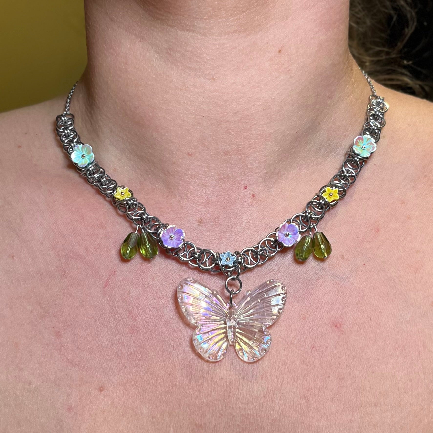 Butterfly Garden Chain Necklace