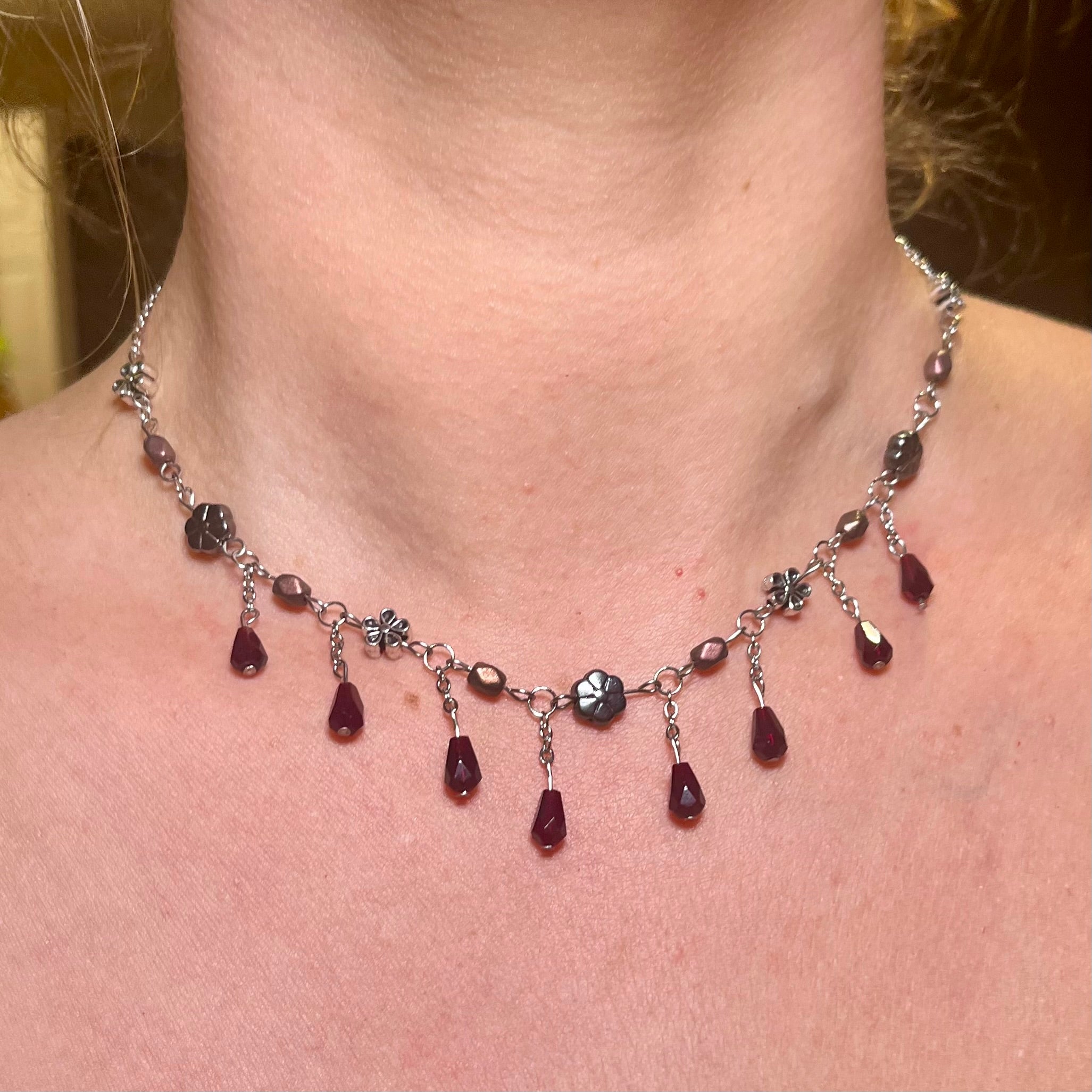 Crimson Ivy Necklace