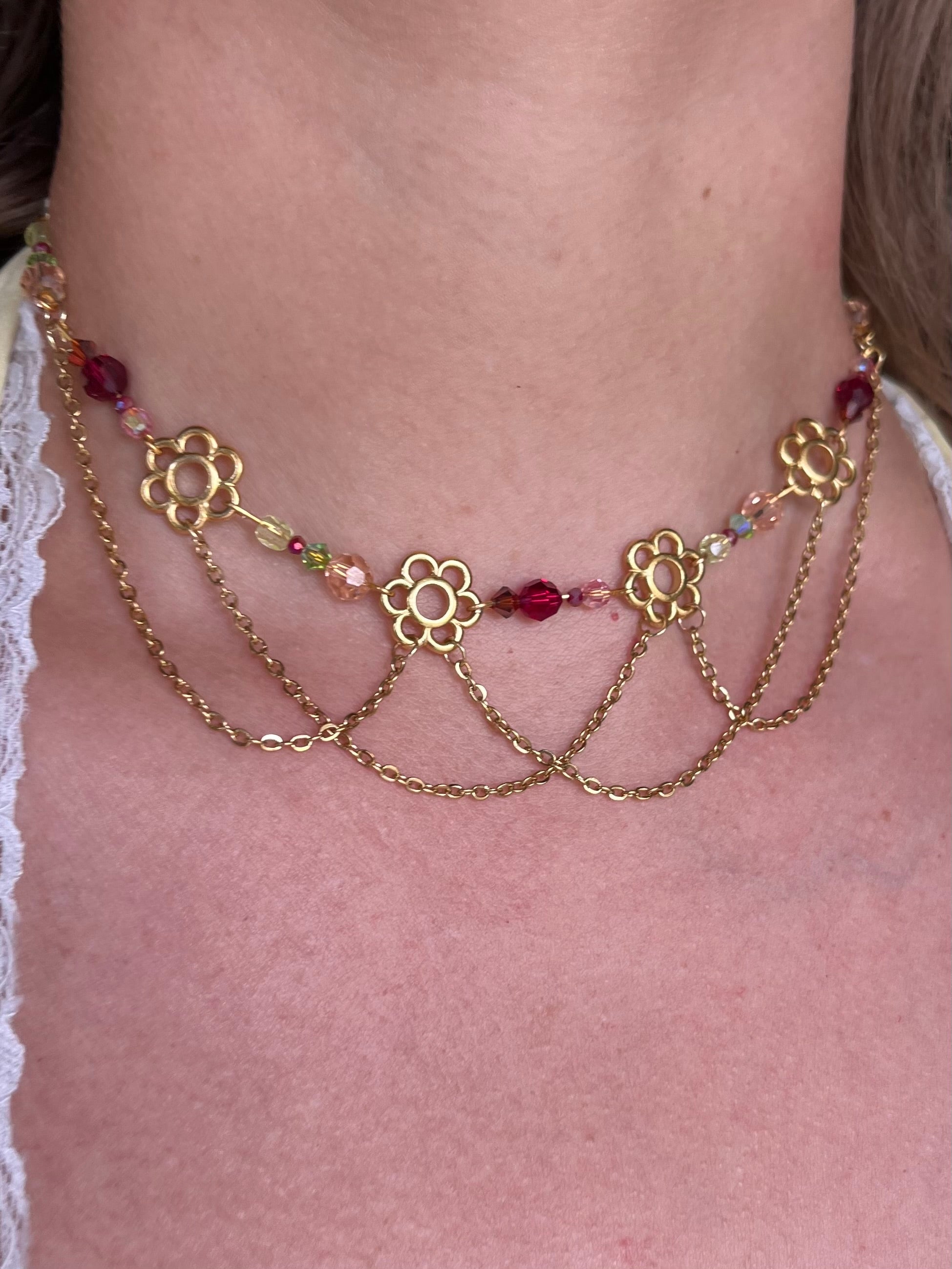 Fresh Flower Fields Choker Necklace