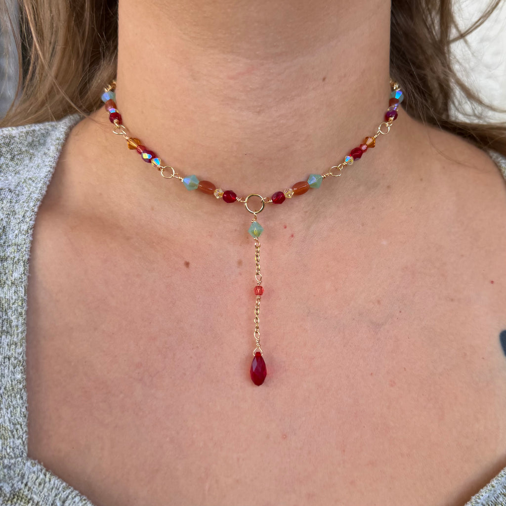 Sweet Candy Drop Choker Necklace