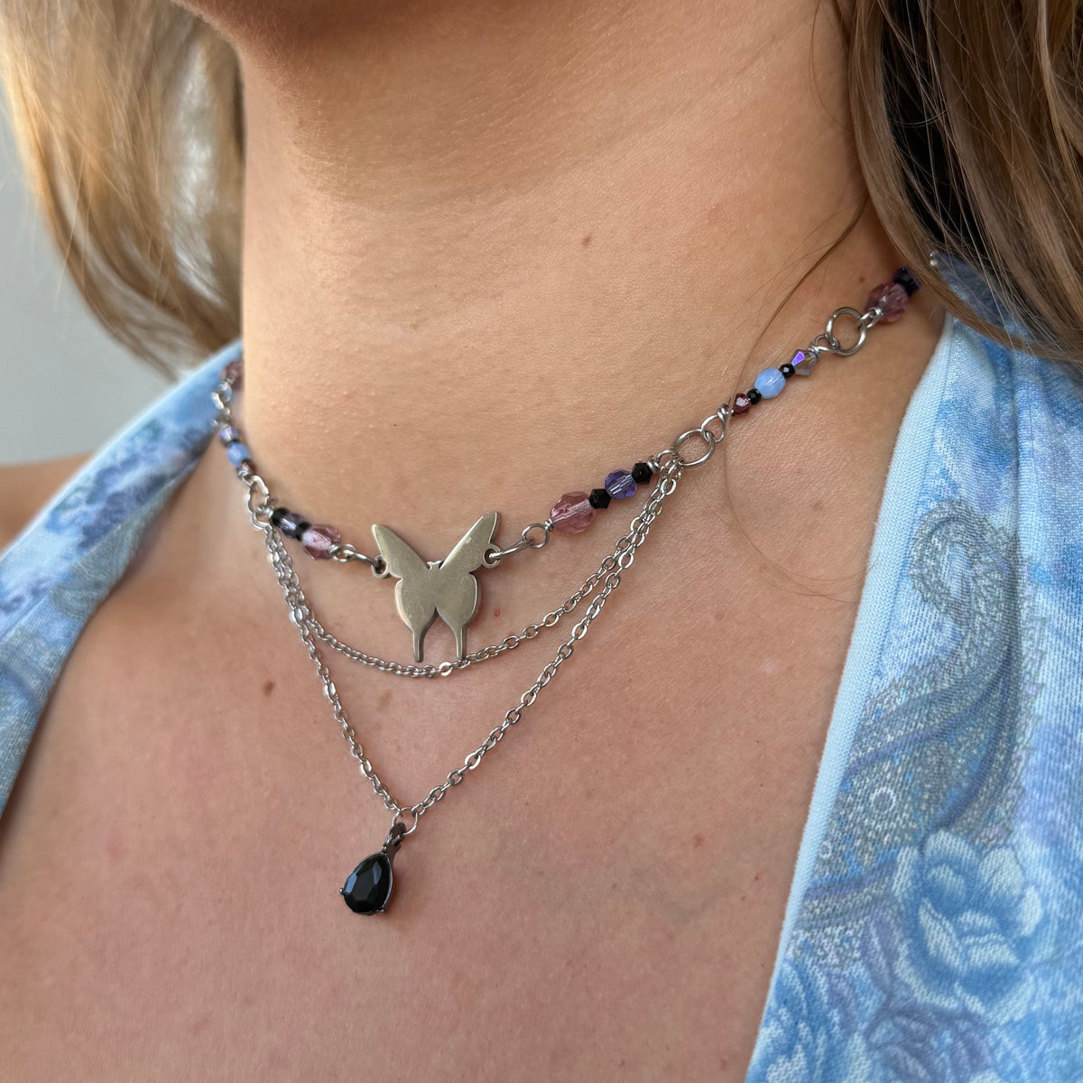 Pretty Girl Butterfly Necklace