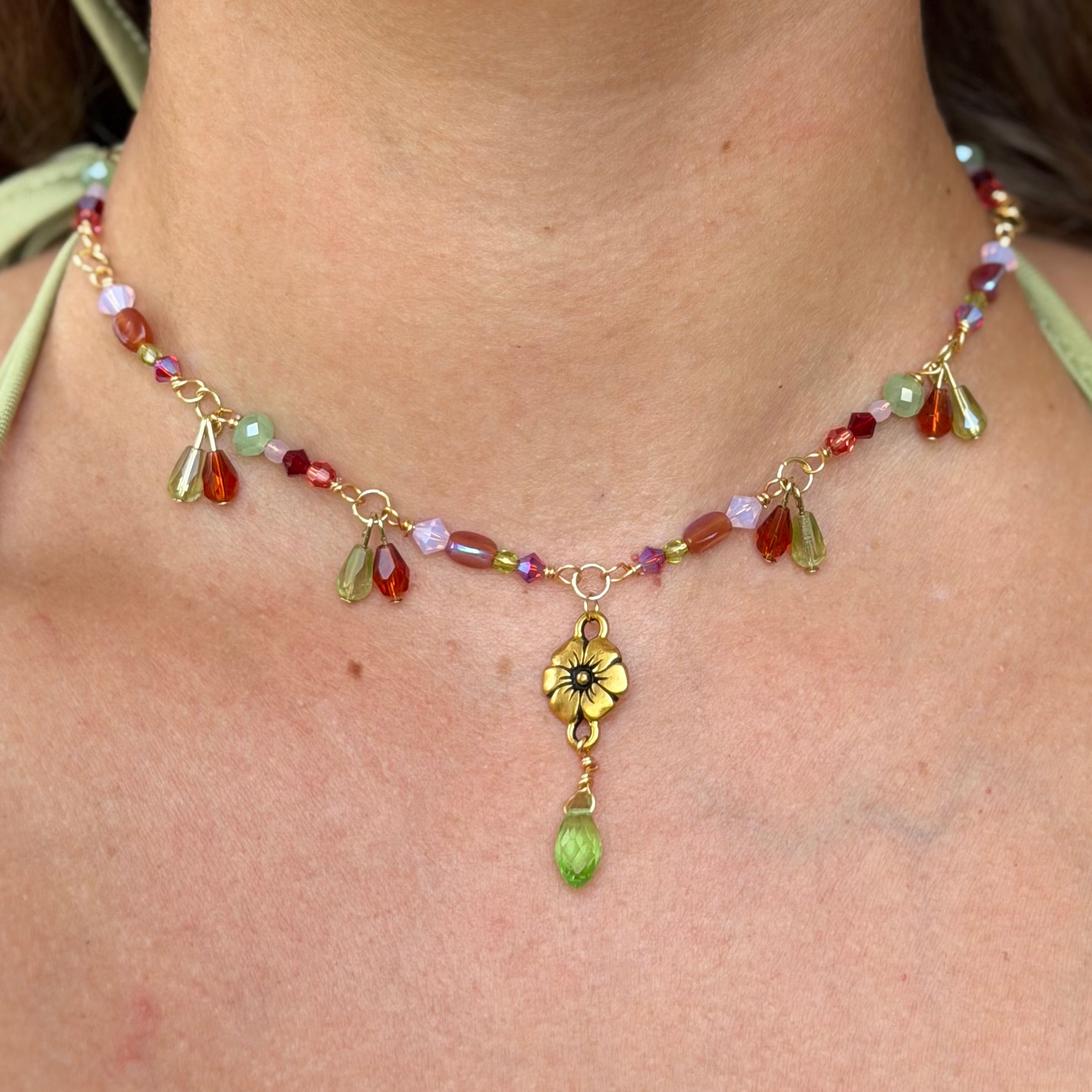 Enchanted Blossom Choker Necklace
