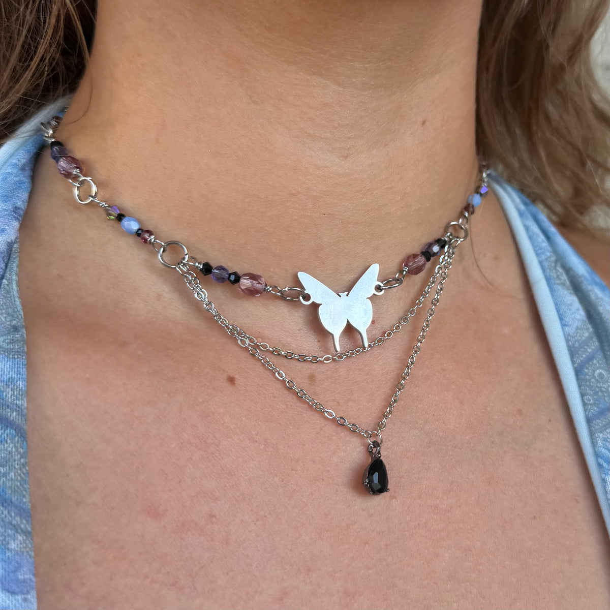 Pretty Girl Butterfly Necklace