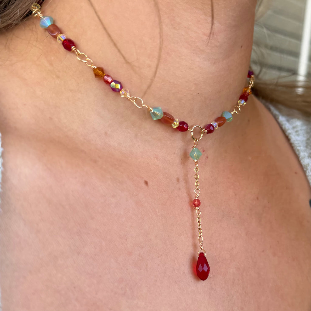 Sweet Candy Drop Choker Necklace
