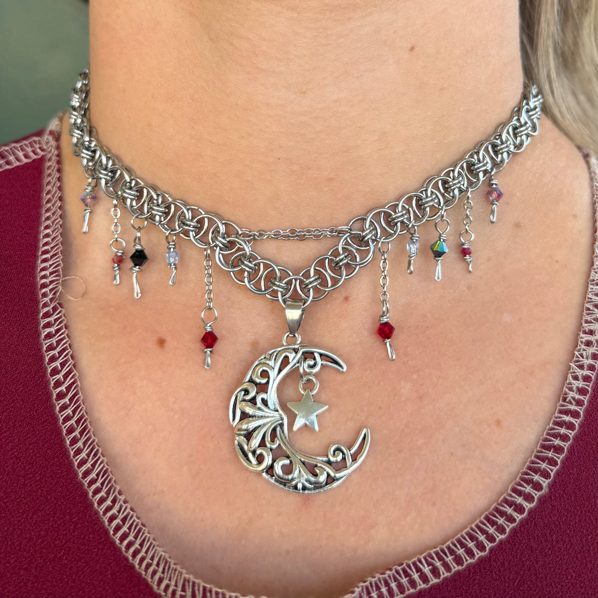 Moody Moon Choker Necklace