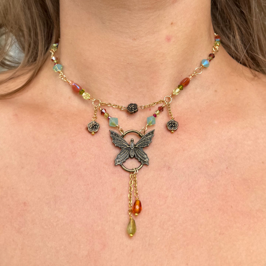Forest Fairy Flutter Choker Necklace