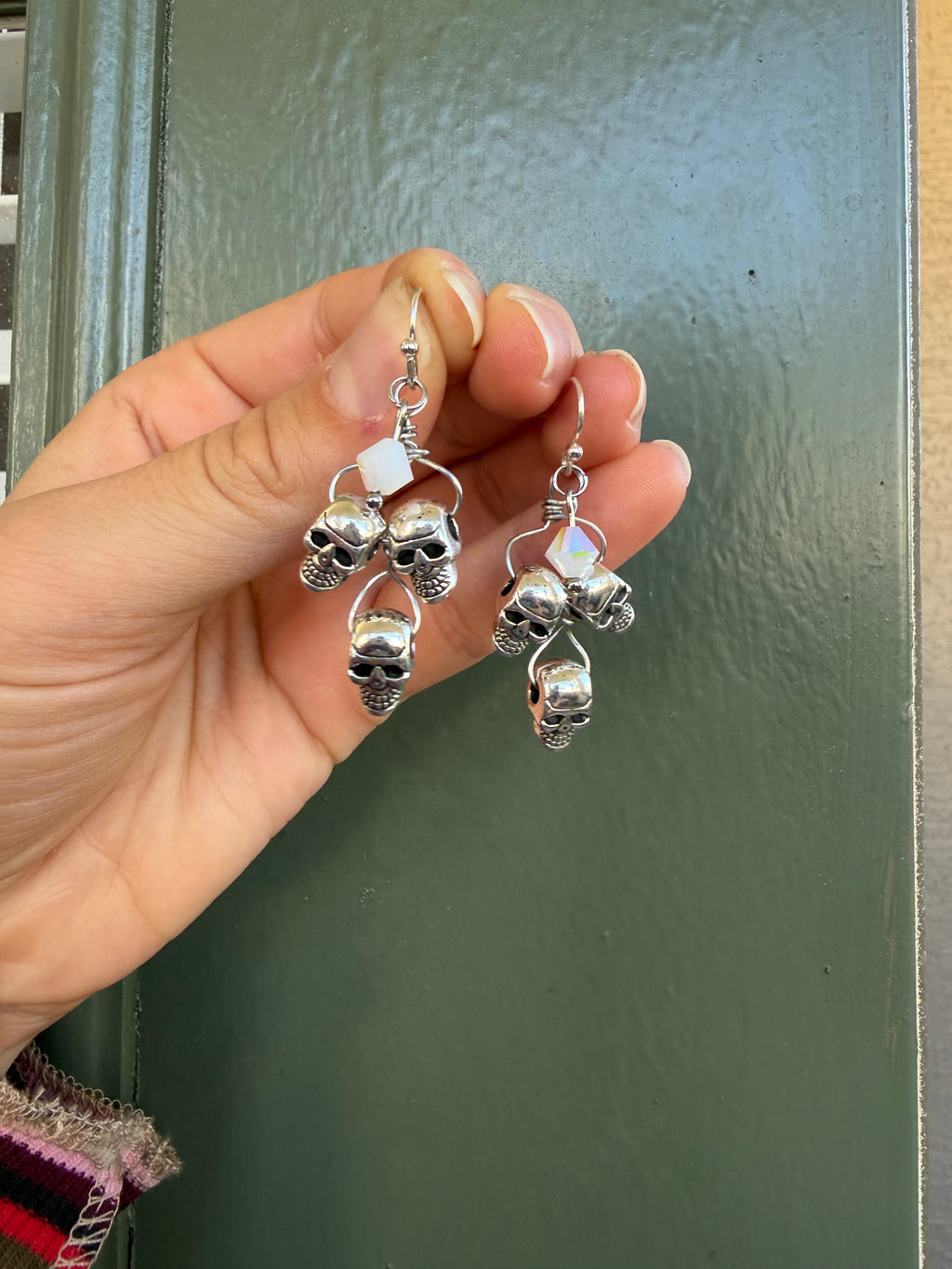 Spooky Skull Dangle Earrings