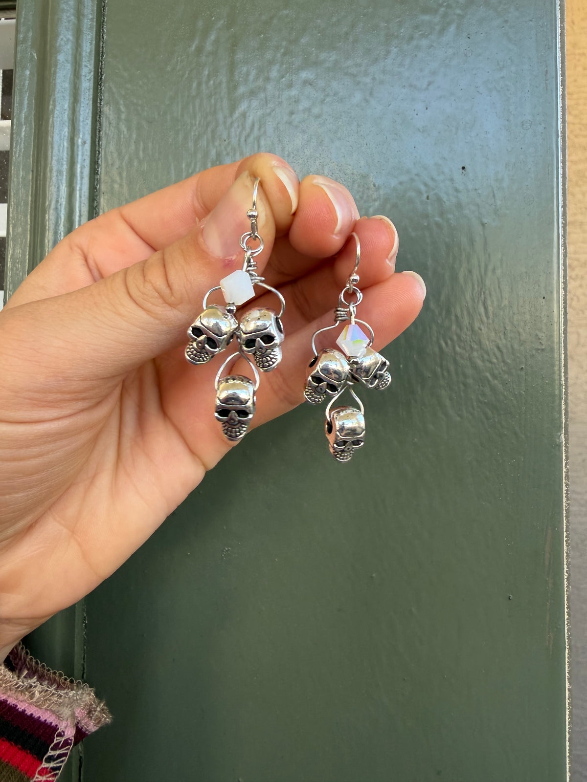 Spooky Skull Dangle Earrings