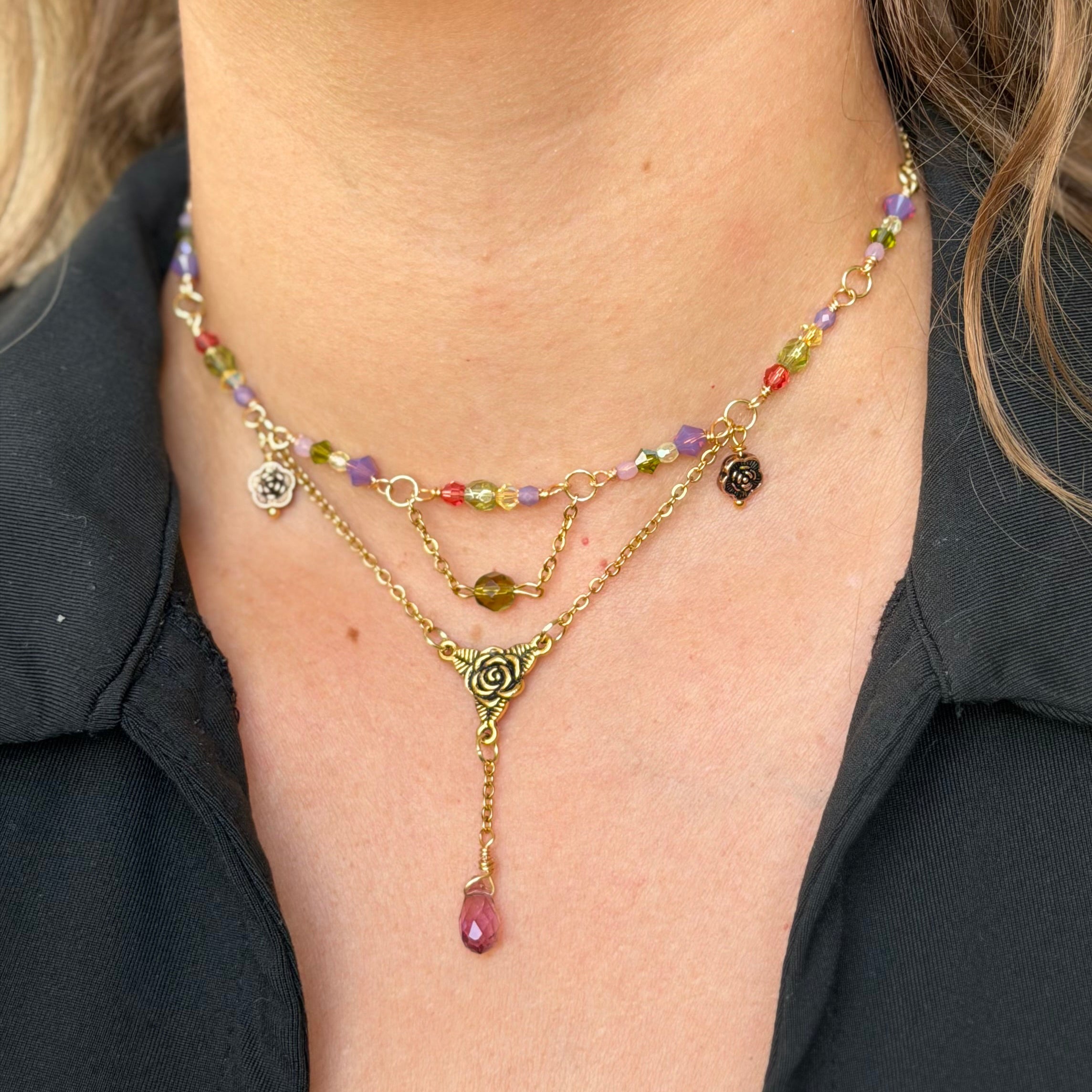 Lost Princess Petal Choker Necklace