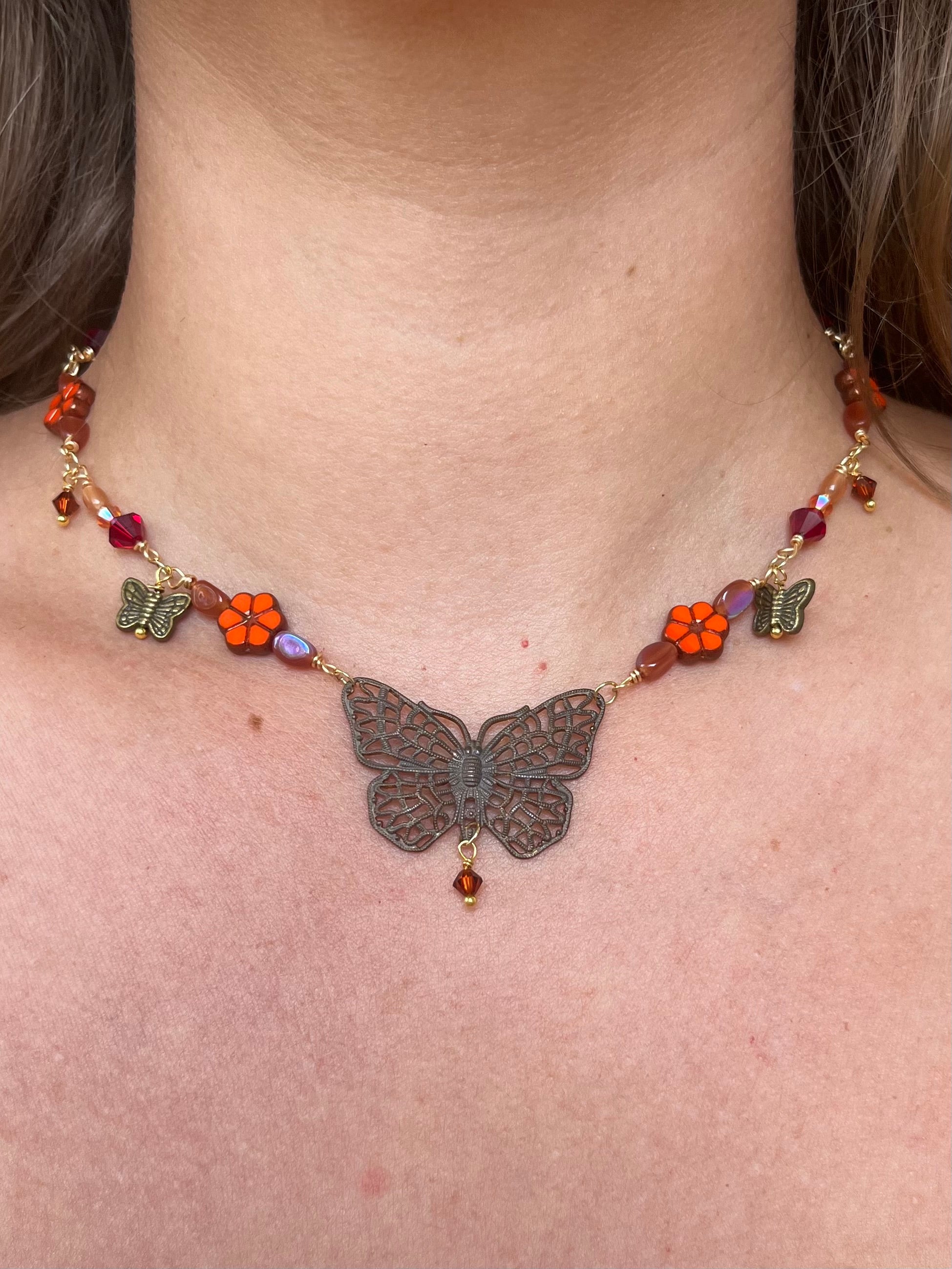 Sunkissed Solstice Butterfly Necklace