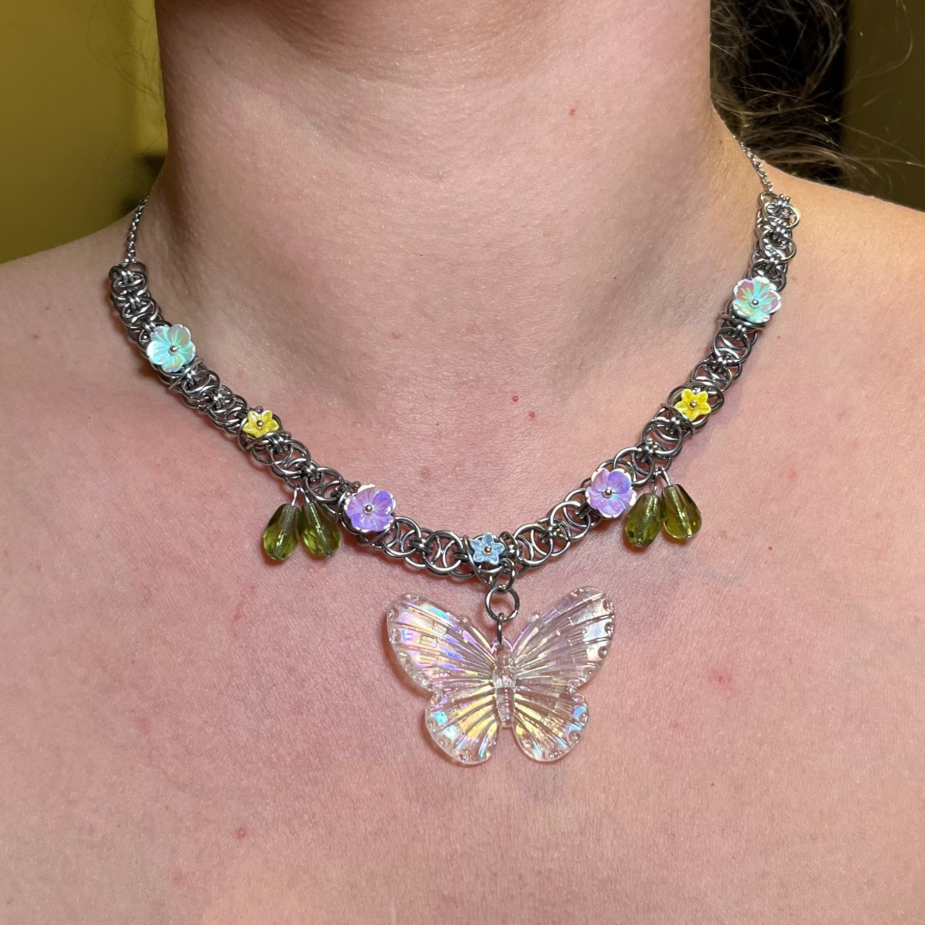 Butterfly Garden Chain Necklace