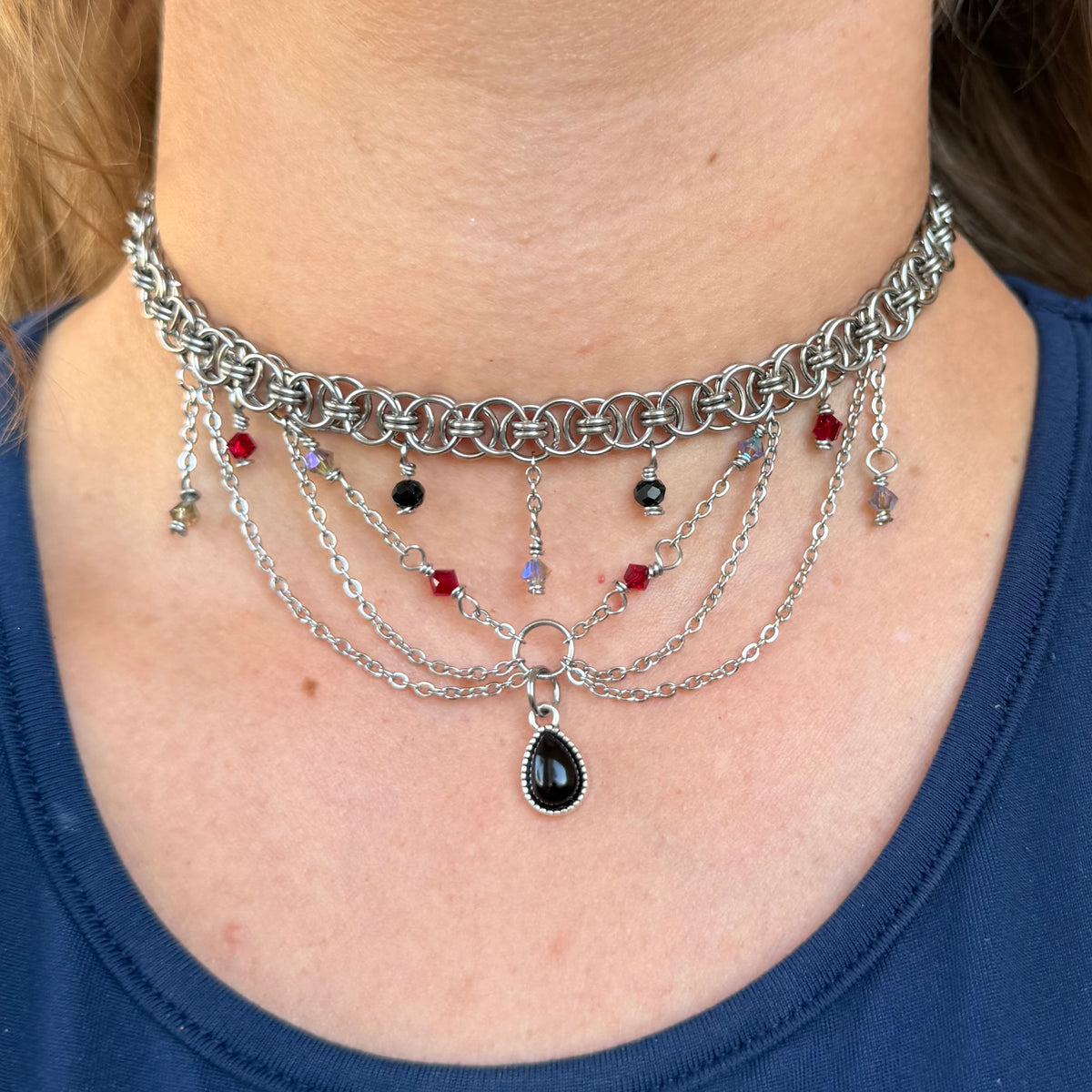 Roseblood Spirit Chain Choker Necklace