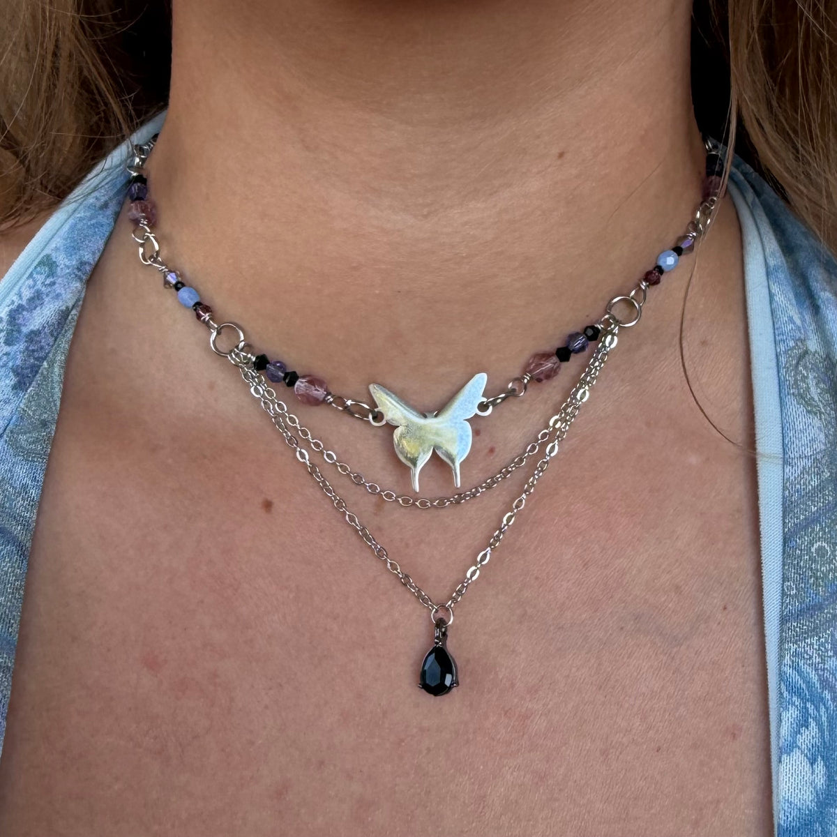 Pretty Girl Butterfly Necklace