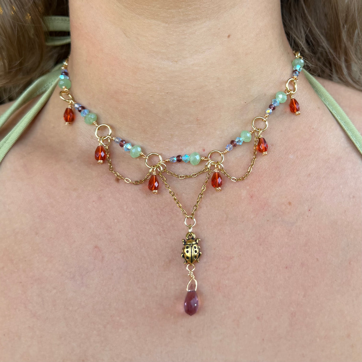 Lady of the Bugs Necklace