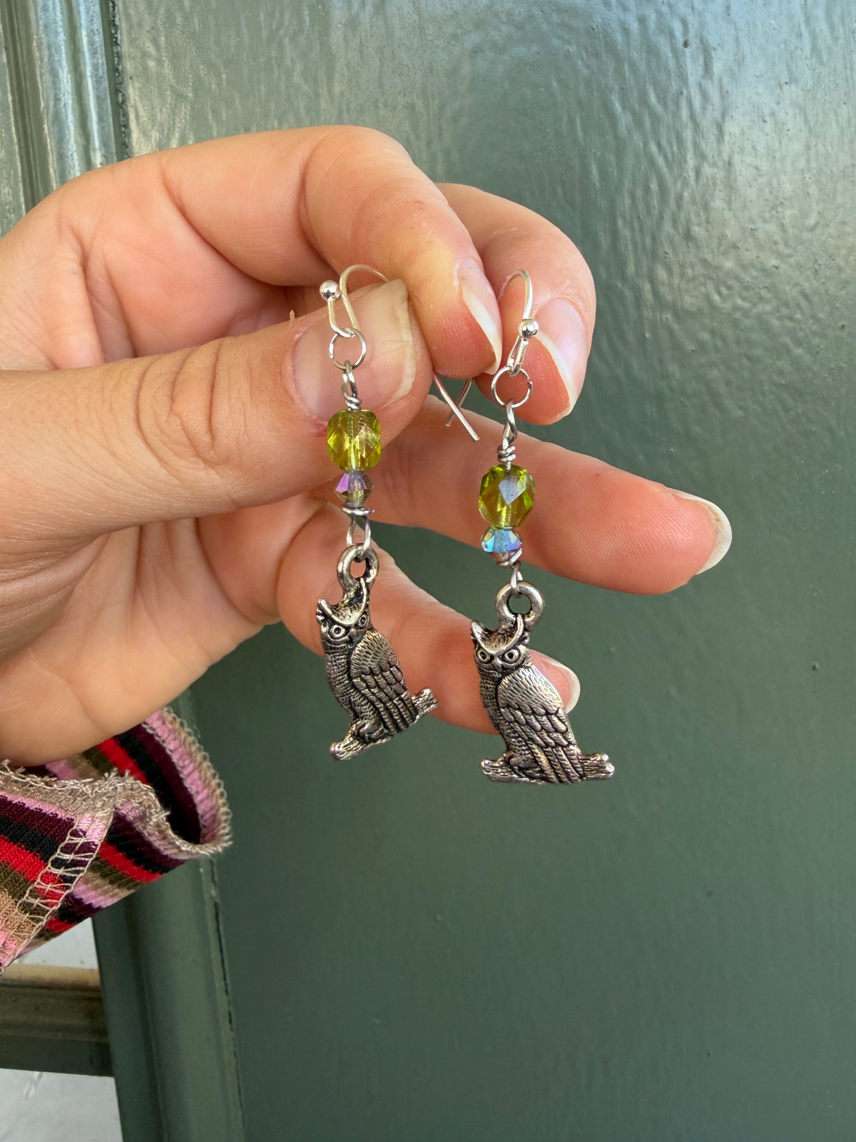 Midnight Owl Dangle Earrings