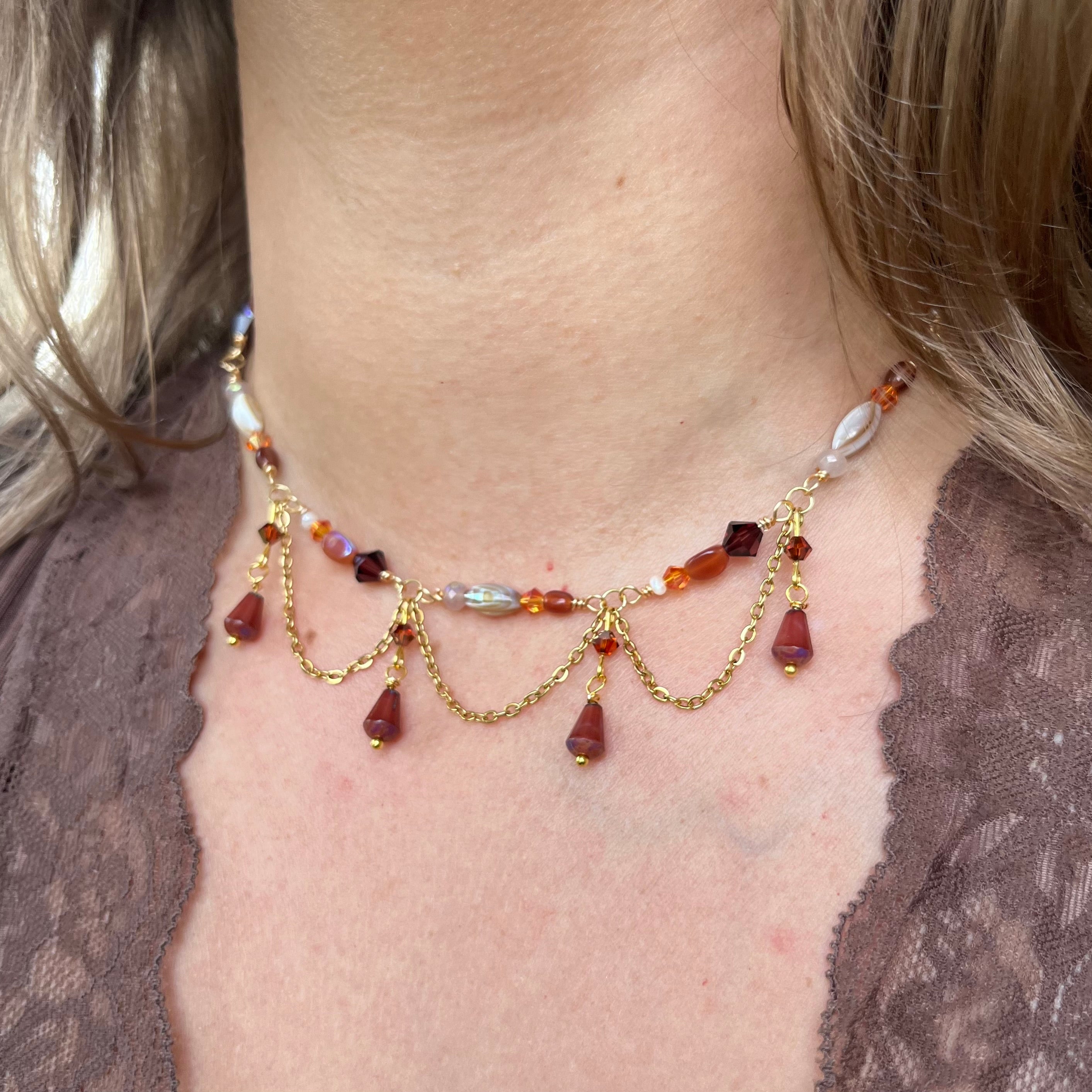 Early Autumn Harvest Choker Necklace