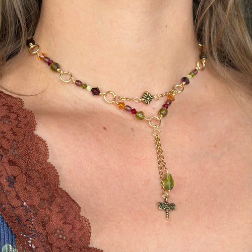 Dragonfly Dewdrop Necklace