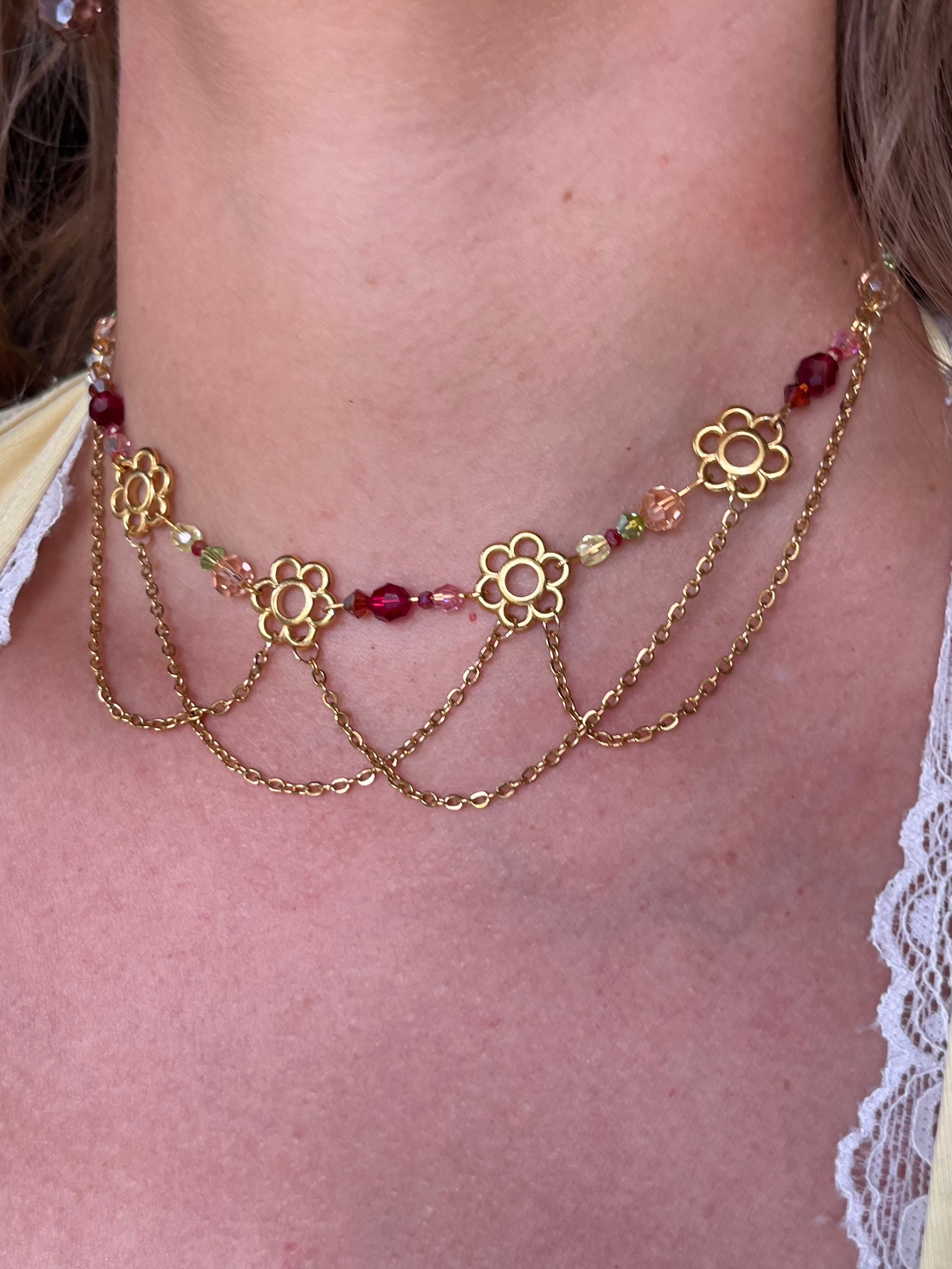 Fresh Flower Fields Choker Necklace