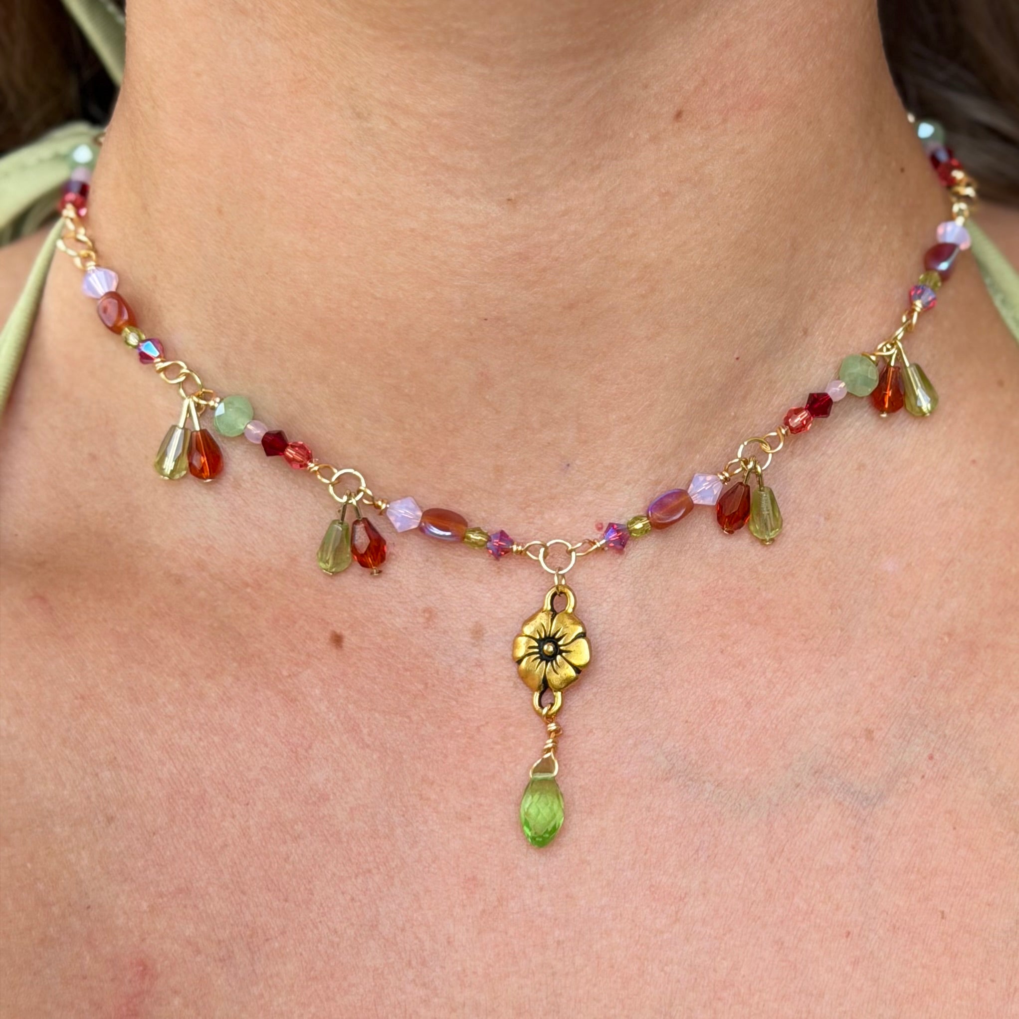 Enchanted Blossom Choker Necklace