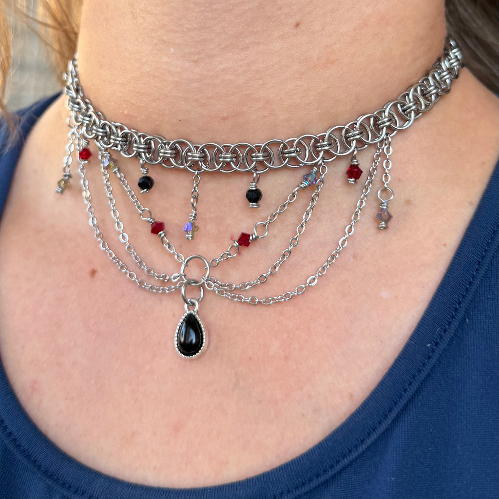 Roseblood Spirit Chain Choker Necklace