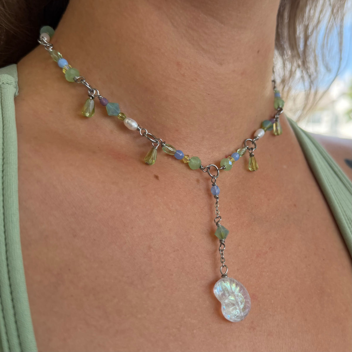 Sea Swirl Choker Necklace