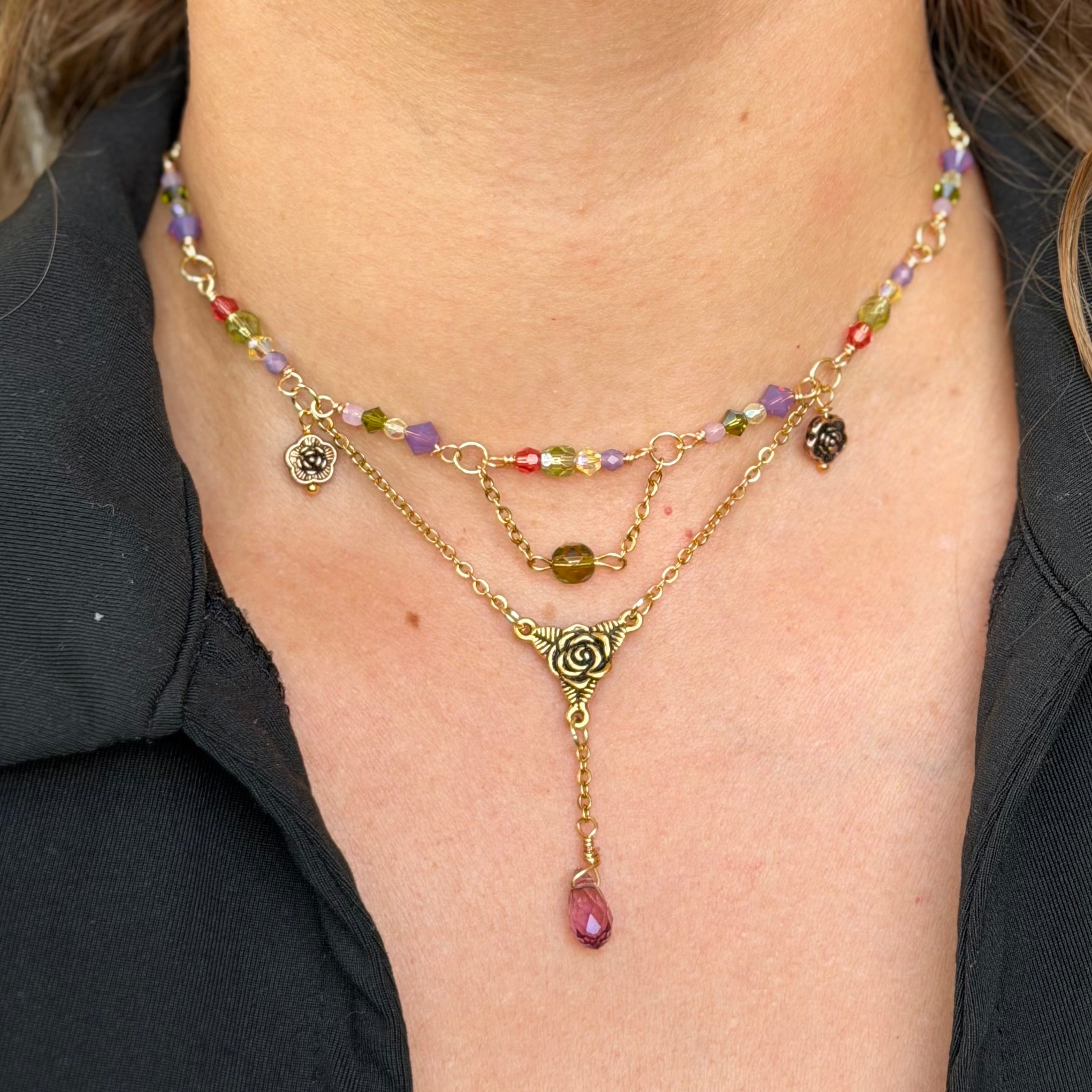 Lost Princess Petal Choker Necklace