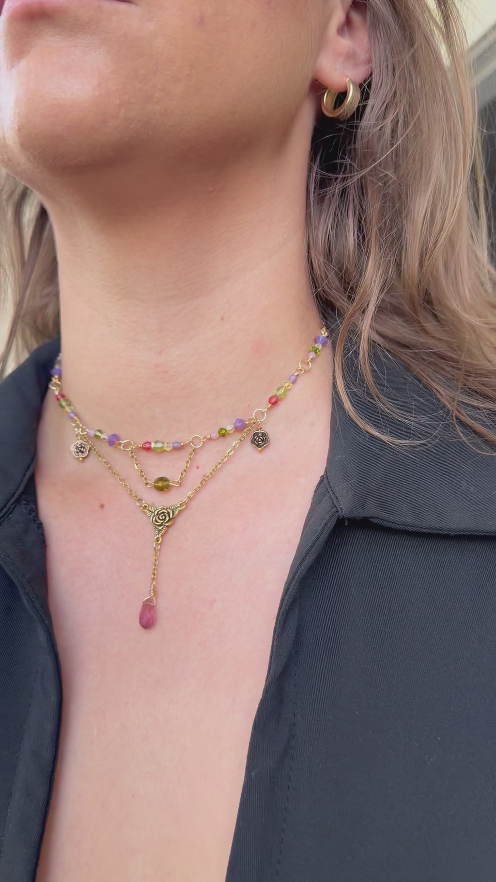 Lost Princess Petal Choker Necklace
