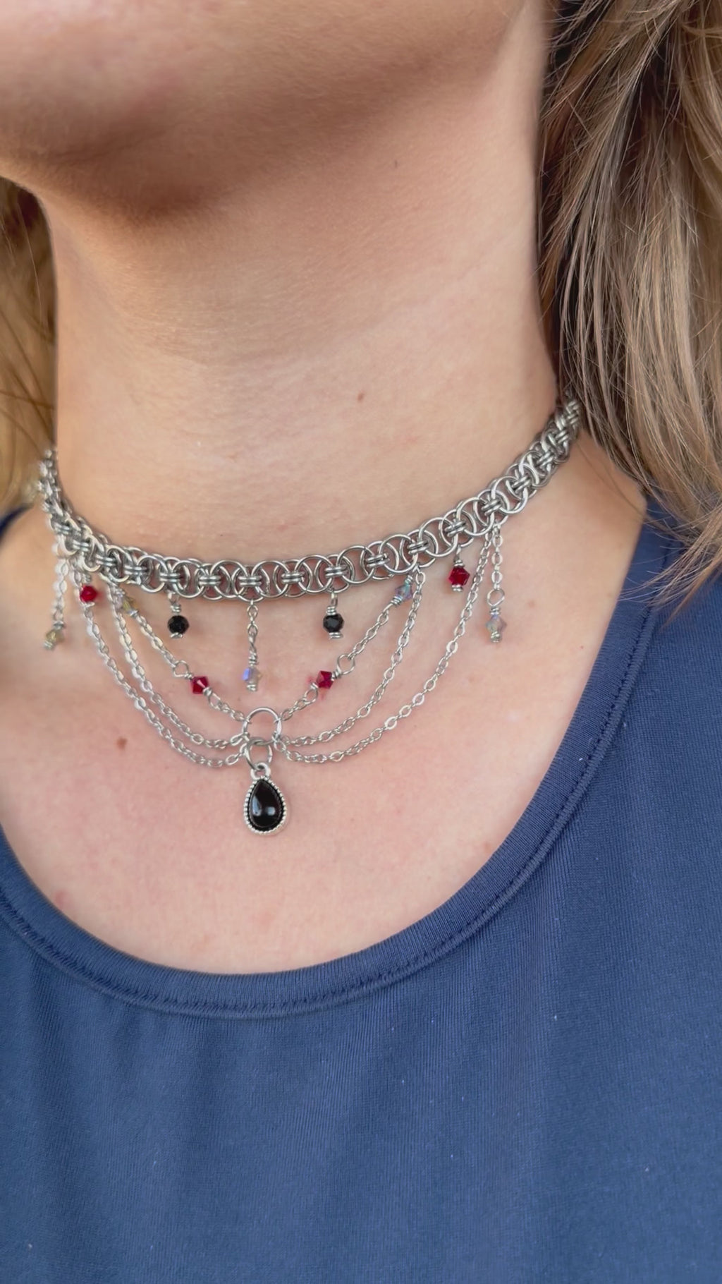 Roseblood Spirit Chain Choker Necklace