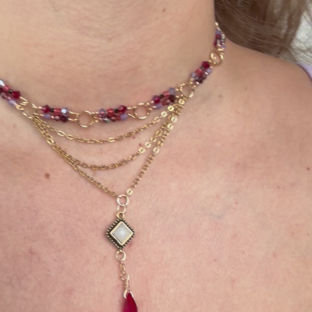 Scarlet Romance Choker Necklace
