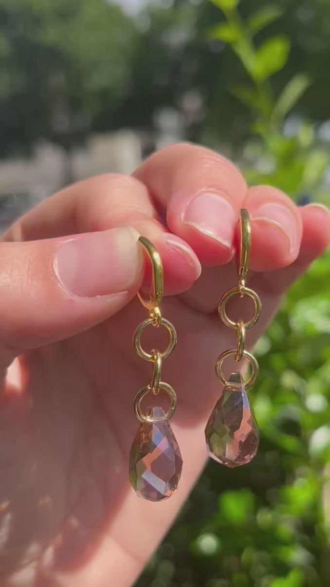 Sun Catcher Teardrop Earrings