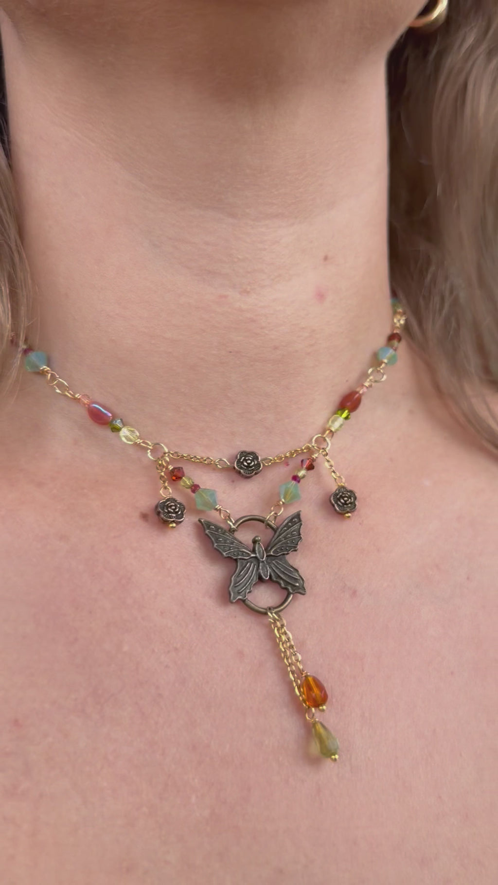 Forest Fairy Flutter Choker Necklace