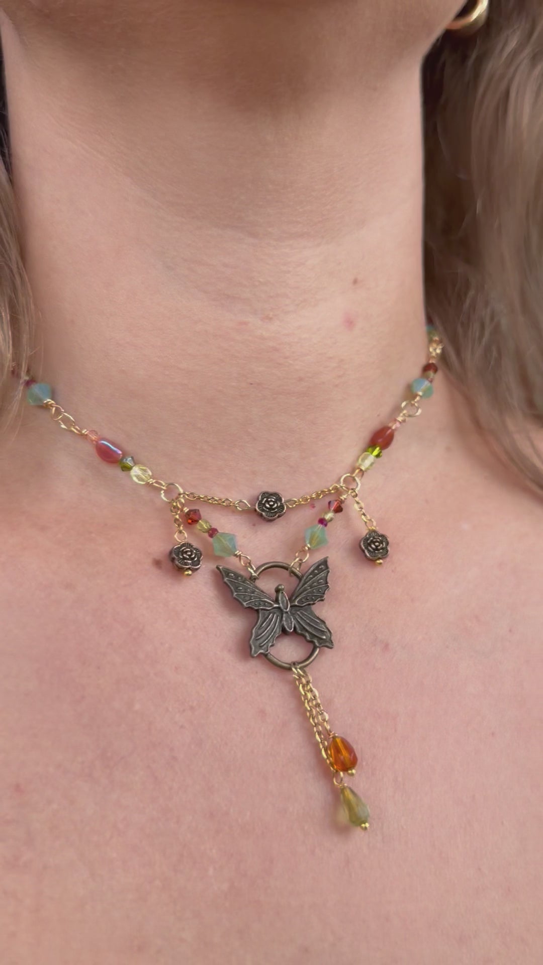 Forest Fairy Flutter Choker Necklace
