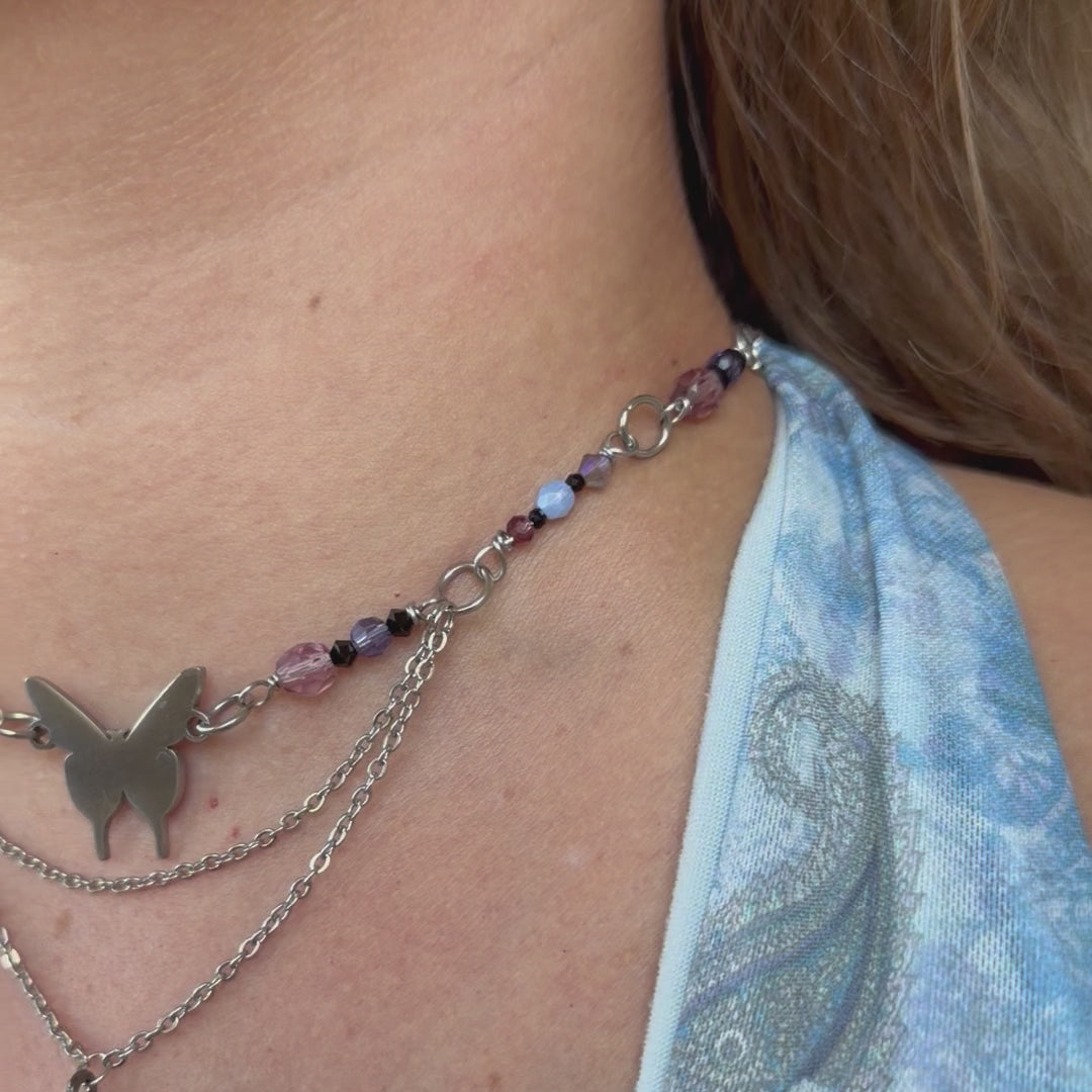 Pretty Girl Butterfly Necklace